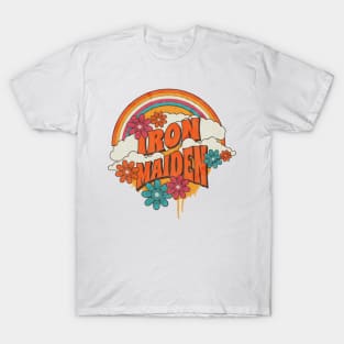 Retro Rainbow - Iron Maiden T-Shirt